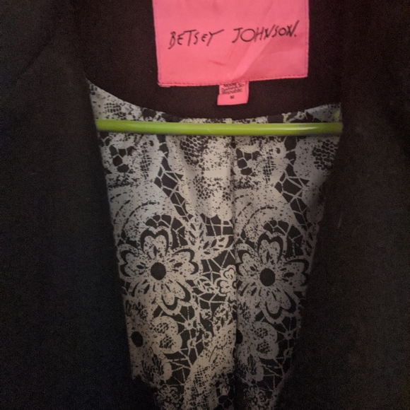 Betsey Johnson Corset Fit and Flare Wool Coat - Picture 3 of 13